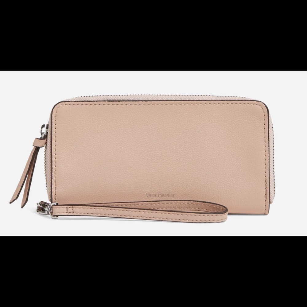 Vera Bradley leather rfid wristlet